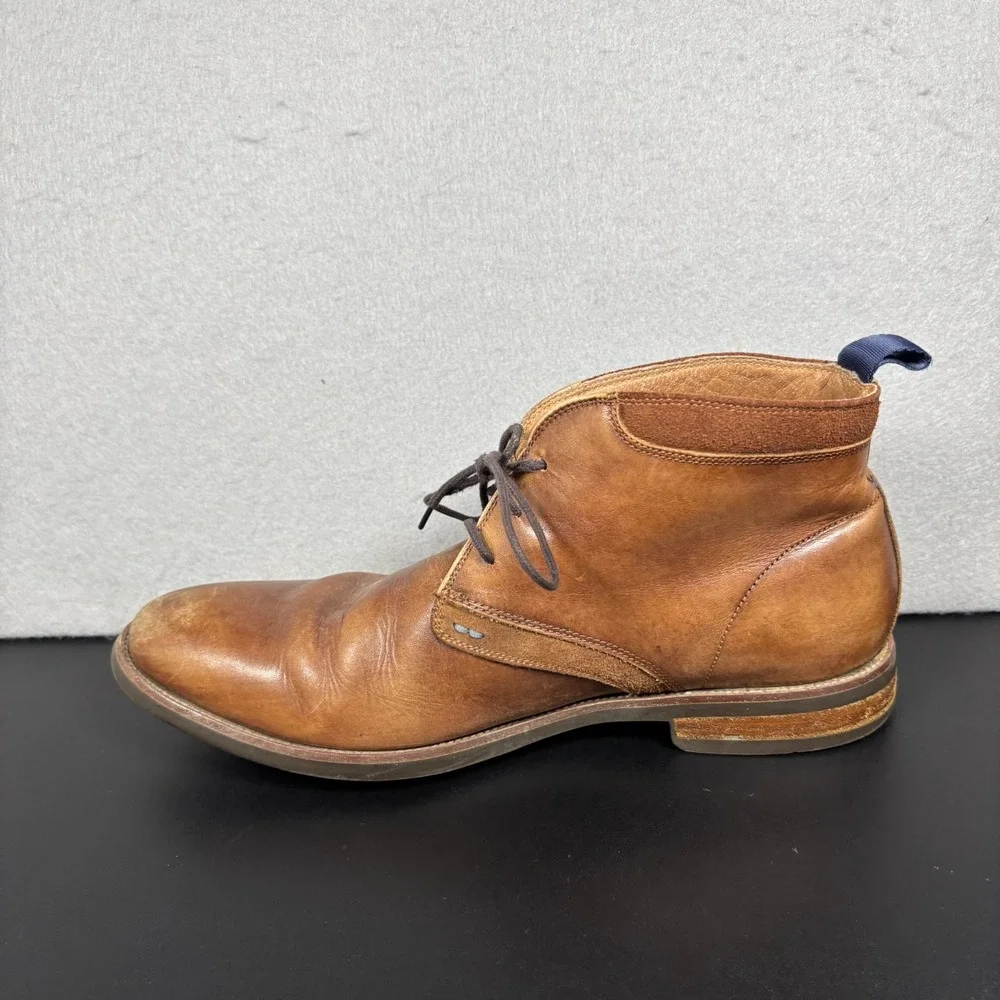 Florsheim Comfortech Mens Brown Leather Chukka Boots Size 9M 11936-221